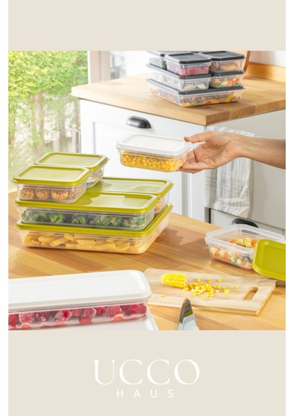 4’lü 8 Parça Saklama Kabı Seti | Buzdolabı ve Dolap Düzenleyici Buzluk Kabı Erzak Kabı Organizer fiyatları