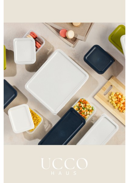 4’lü 8 Parça Saklama Kabı Seti | Buzdolabı ve Dolap Düzenleyici Buzluk Kabı Erzak Kabı Organizer fırsatları