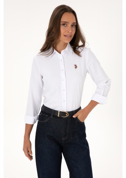 Kadın Beyaz Gömlek Basic 50308043-VR013 modelleri