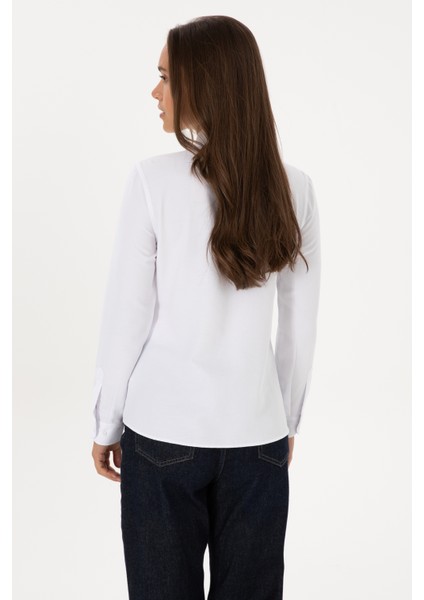 Kadın Beyaz Gömlek Basic 50308043-VR013 indirimleri