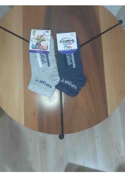 Erkek Çocuk Düz Renk Yazı Desenli 4'lü %90 Cotton Patik Rahat Çorap modelleri