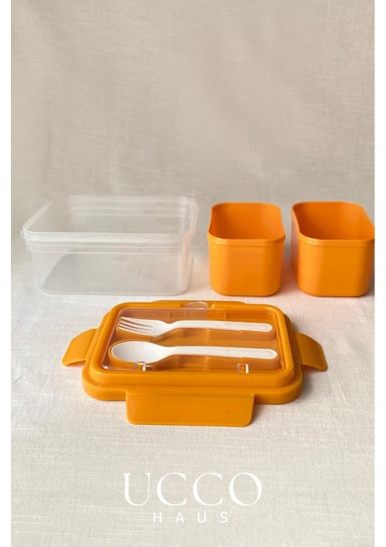 2 Bölmeli 1700 ml Sızdırmaz Saklama ve Beslenme Kabı – Kaşık Çatal, Çıkabilir Iç Hazne, Pp 7 Parça fiyatları