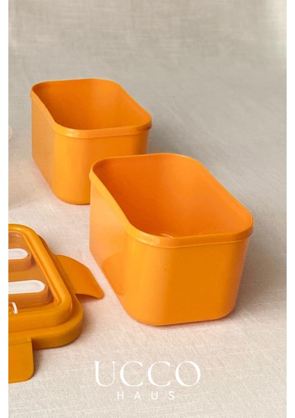 2 Bölmeli 1700 ml Sızdırmaz Saklama ve Beslenme Kabı – Kaşık Çatal, Çıkabilir Iç Hazne, Pp 7 Parça fırsatları