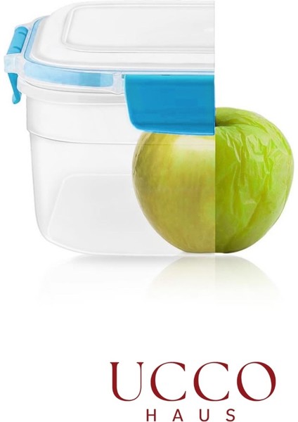 Kilitli Sızdırmaz Saklama Kabı – 3 Litre Contalı Gıda Kabı, Mikrodalga ve Bulaşık Makinesi Uyumlu