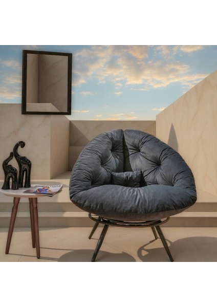 Şık ve Dayanıklı Berjer – Leke Tutmaz Tay Tüyü Kumaş, Füme Tekli Koltuk