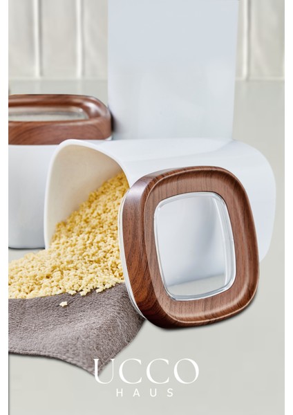 3'lü Lüx Vakum Kapaklı Silikon Contalı Erzak Saklama Kabı Bakliyatlık Baharatlık Mutfak Organizer modelleri