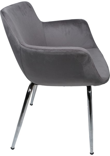 Krom Metal Sabit Ayaklı | Mutfak ve Salon Uyumlu, Ofis, Çocuk Odası Çalışma Sandalyesi Baby Face Setra modelleri