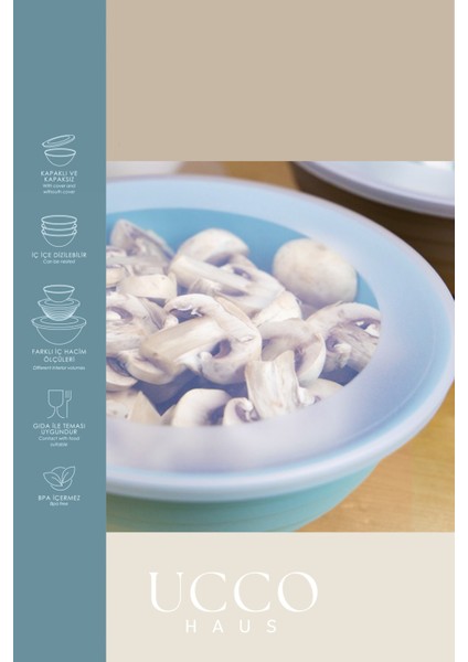 3’lü Saklama Kabı Seti 1+2+3 Litre Kapaklı Gıda Saklama Mikrodalga Buzdolabı Uyumlu Pinterest Kase modelleri