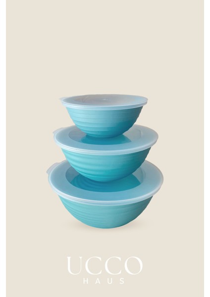 3’lü Saklama Kabı Seti 1+2+3 Litre Kapaklı Gıda Saklama Mikrodalga Buzdolabı Uyumlu Pinterest Kase indirimleri