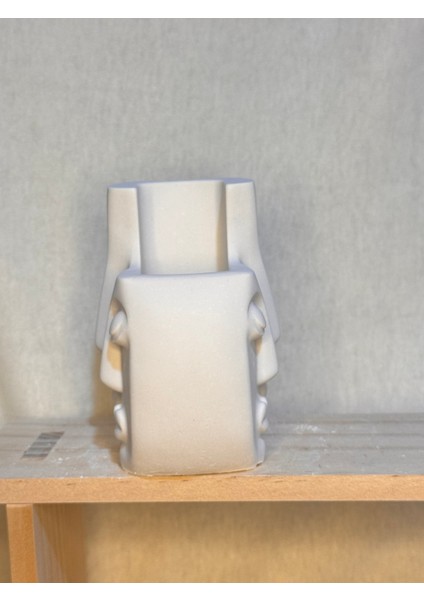 Ikili Minimal Seramik Kalemlik & Saksı | Modern Dekoratif Obje | 10 cm Yükseklik – 8 cm Iç Derinlik modelleri