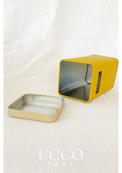 4'lü Set Retro Metal Ekmeklik ve Saklama Kutusu Seti 4’lü Mutfak Organizeri Ekmek Sepeti