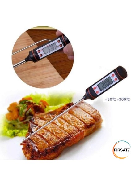 Dijital Mutfak Termometresi Gıda Süt Yoğurt Maya Mama Mutfak Isı Ölçer Sıcaklık Ölçüm Aleti Pilli modelleri