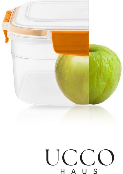 Kilitli Sızdırmaz Saklama Kabı – 3 Litre Contalı Gıda Kabı, Mikrodalga ve Bulaşık Makinesi Uyumlu