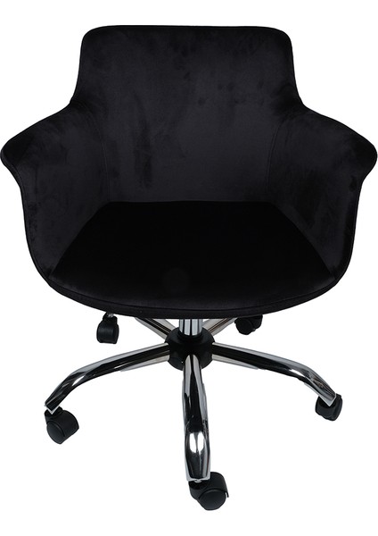 Krom Metal Ayaklı | Ofis, Çocuk Odası Çalışma Sandalyesi (Ayarlanabilir) Baby Face Setra