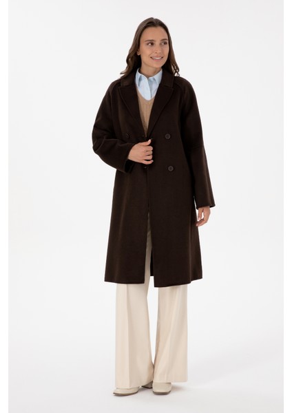 Kadın Koyu Kahverengi Kaban 50308642-VR084 modelleri