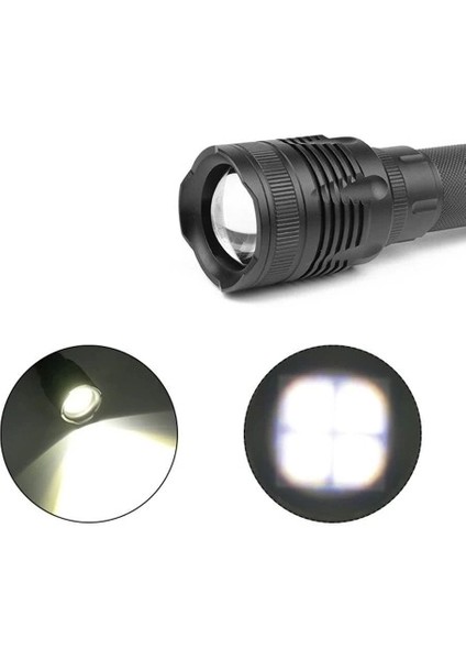 Alüminyum Şarjlı Zoom'lu El Feneri F6055 indirimleri