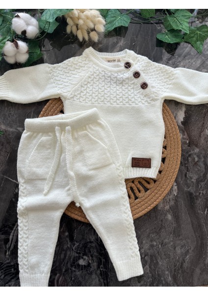 Örgü Desenli Triko Takım 0- 3AY 6'lı Set Unisex Model fiyatları
