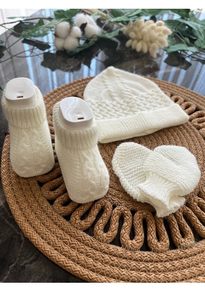 Örgü Desenli Triko Takım 0- 3AY 6'lı Set Unisex Model fırsatları