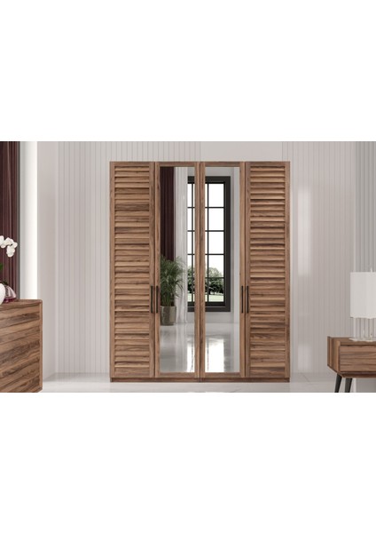 Rent Brown 4 Kapılı Gardırop