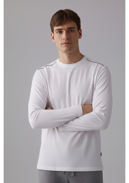 %100 Pamuk Erkek Süprem Pijama Takımı Compact Penye Gri Byz Uzun Kol Cepli Ipli Relax Fit Terletmez