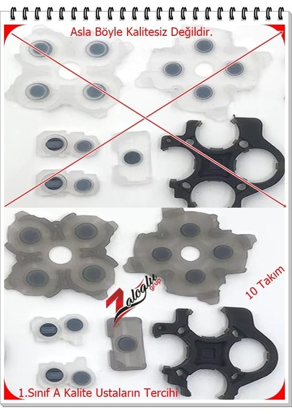 Playstation 5 Kol Lastik Takımı V3 Uyumlu 1.sınıf 1.kalite Ustaların Tercihi ( 10 Takım ) fiyatları