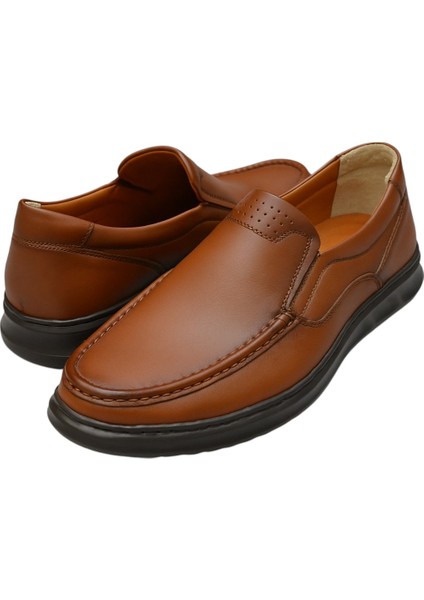 GR0376 Hakiki Deri Hafif Poli Taban Rahat Günlük Ayak Sağlığına Uygun Erkek Ayakkabı modelleri