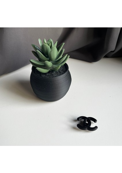 Lüks Marka Zarif Siyah Terlik Aksesuarı | Ayakkabı Crocs Charmı modelleri