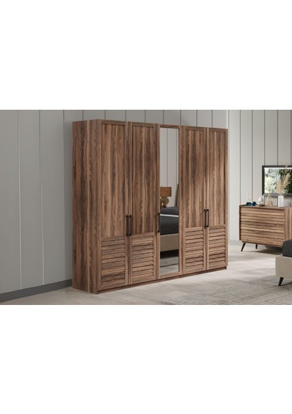 Rent Brown 5 Kapılı Gardırop
