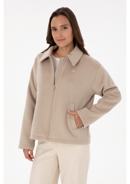 Kadın Koyu Bej Mont 50309467-VR088