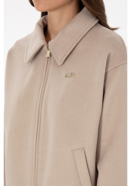 Kadın Koyu Bej Mont 50309467-VR088