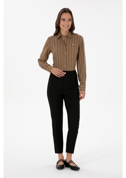 Kadın Siyah Pantolon (Kanvas-Chino) 50309266-VR046 modelleri