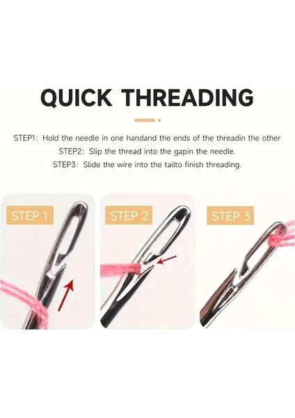12 Adet Kolay Iplik Geçirilen Iğne Seti modelleri