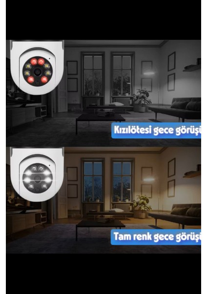 Büro Ev Ofis Güvenliği Için Kablosuz Duy Kamerası fırsatları