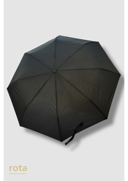 Tam Otomatik 8 Telli Dayanıklı Fiber Tel Şemsiye - RT-3020M - Düz Siyah fiyatları