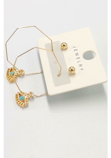 Renkli Figürlü Lüks Küpe