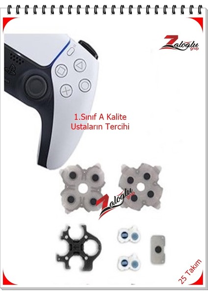 Playstation 5 Kol Lastik Takımı V3 Uyumlu 1.sınıf 1.kalite Ustaların Tercihi ( 25 Takım )