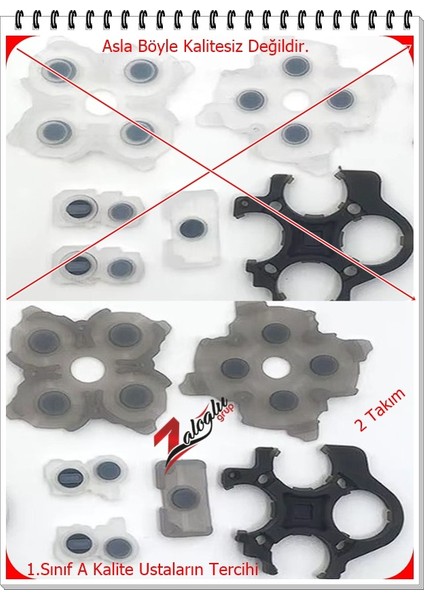 Playstation 5 Kol Lastik Takımı V3 Uyumlu 1.sınıf 1.kalite Ustaların Tercihi ( 2 Takım ) fiyatları