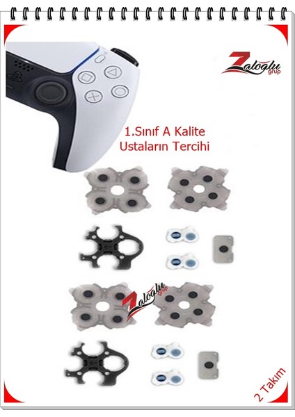 Playstation 5 Kol Lastik Takımı V3 Uyumlu 1.sınıf 1.kalite Ustaların Tercihi ( 2 Takım ) fırsatları