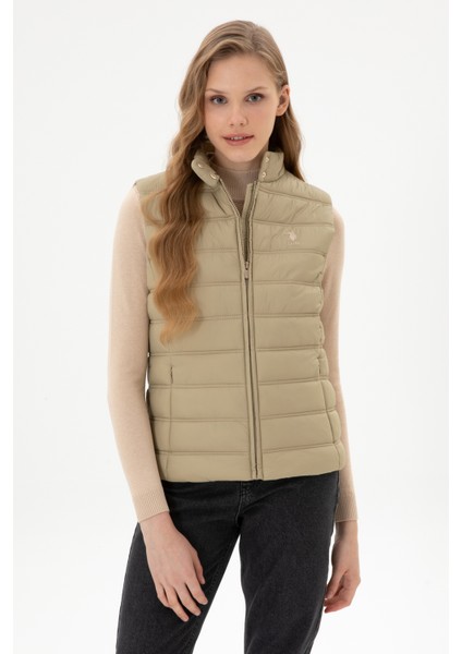 Kadın Açık Haki Yelek (Dokuma) 50311989-VR183