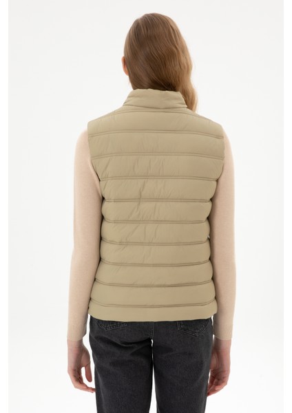 Kadın Açık Haki Yelek (Dokuma) 50311989-VR183 indirimleri