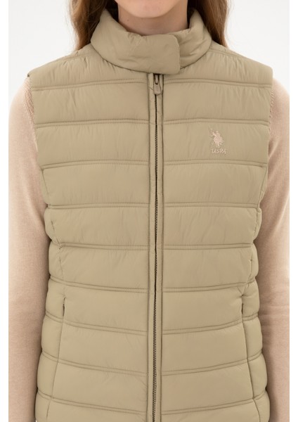 Kadın Açık Haki Yelek (Dokuma) 50311989-VR183