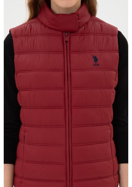 Kadın Bordo Yelek (Dokuma) 50311989-VR014