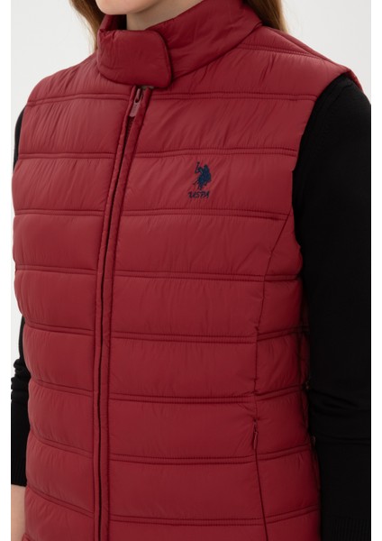 Kadın Bordo Yelek (Dokuma) 50311989-VR014