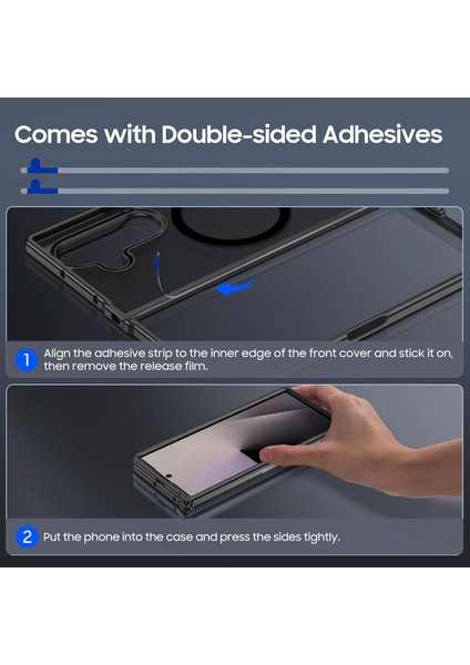 Samsung Galaxy Z Fold 7 ile Uyumlu Magsafe Kablosuz Şarj Destekli Mat Transparan Silikon Kılıf indirimleri