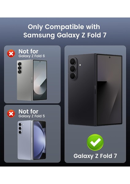 Samsung Galaxy Z Fold 7 ile Uyumlu Magsafe Kablosuz Şarj Destekli Mat Transparan Silikon Kılıf