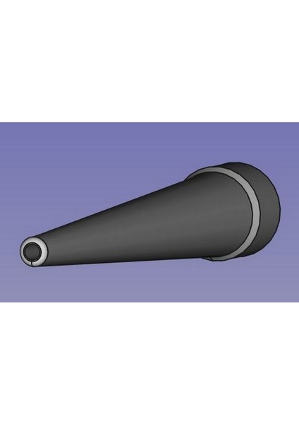 Koruyucu Kapak ve Bir Sızdırmazlık Maddesi ile Standart Bir Tüp Üzerinde Ek Uç (Plastik Aparattır!!!) 3D modelleri