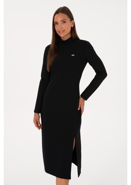 Kadın Siyah Elbise (Örme) 50313549-VR046 fiyatları