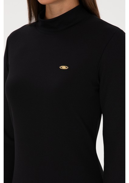 Kadın Siyah Elbise (Örme) 50313549-VR046