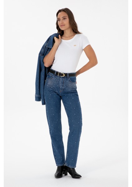 Kadın Mavi Pantolon (Jean) 50312351-DN0022 modelleri