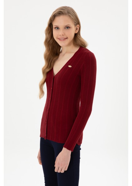 Kadın Bordo Hırka (Triko) 50313580-VR014 modelleri